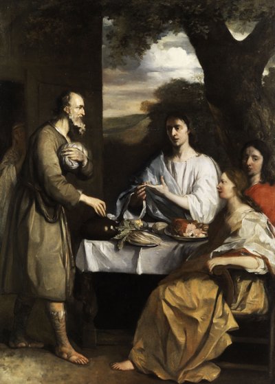 Abraham Entertains the Three Angels by Alonso del Arco
